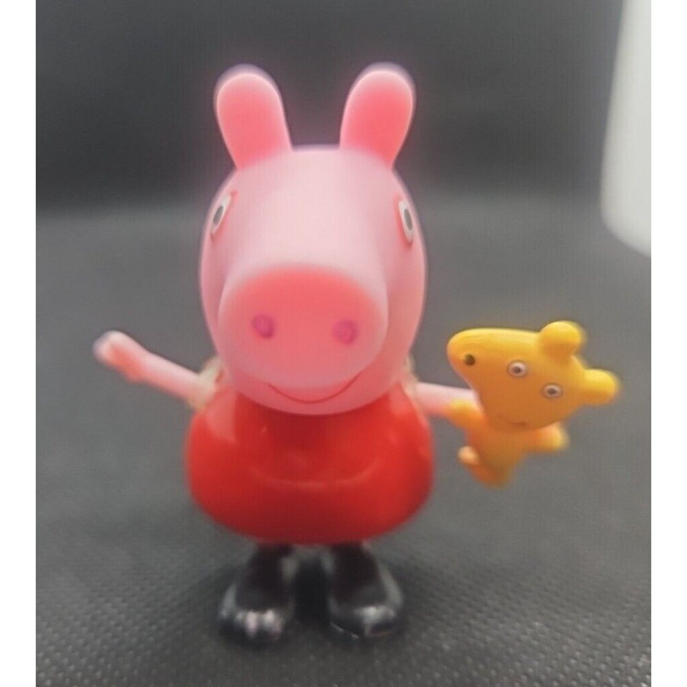 Peppa Pig Figurine 2.25" Action Figure Cake Topper Teddy Bear
